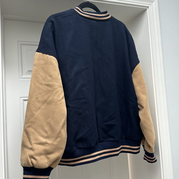 NWT Free People Home Run Varsity Bomber Jacket Large - Picture 7 of 7